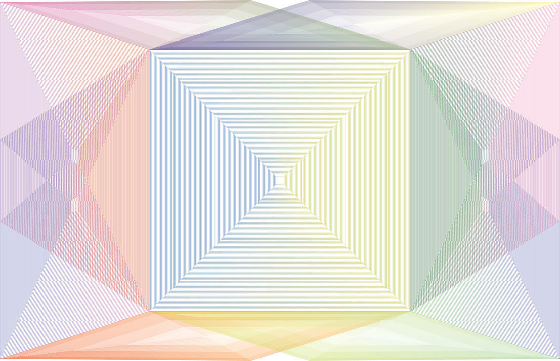 Lignes IV 69x45 pouces  Rayon UV sur aluminium découpé au laser  2020