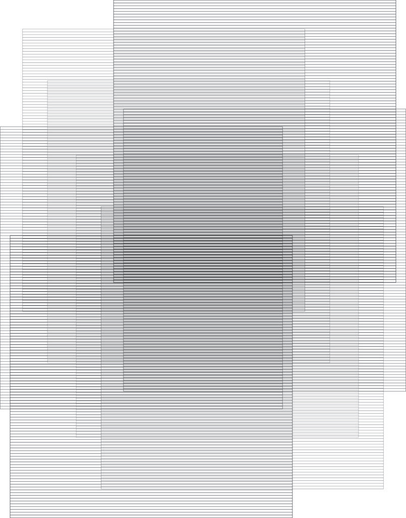 Lignes X 55x70 pouces  Rayon UV sur aluminium découpé au laser  2020