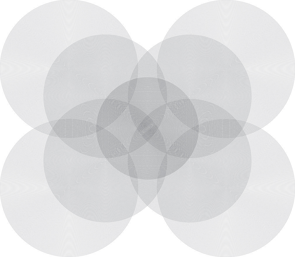 Lignes VII 60x52 pouces  Rayon UV sur aluminium découpé au laser  2020