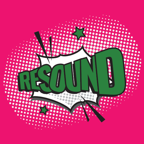 Round / Pink & Green