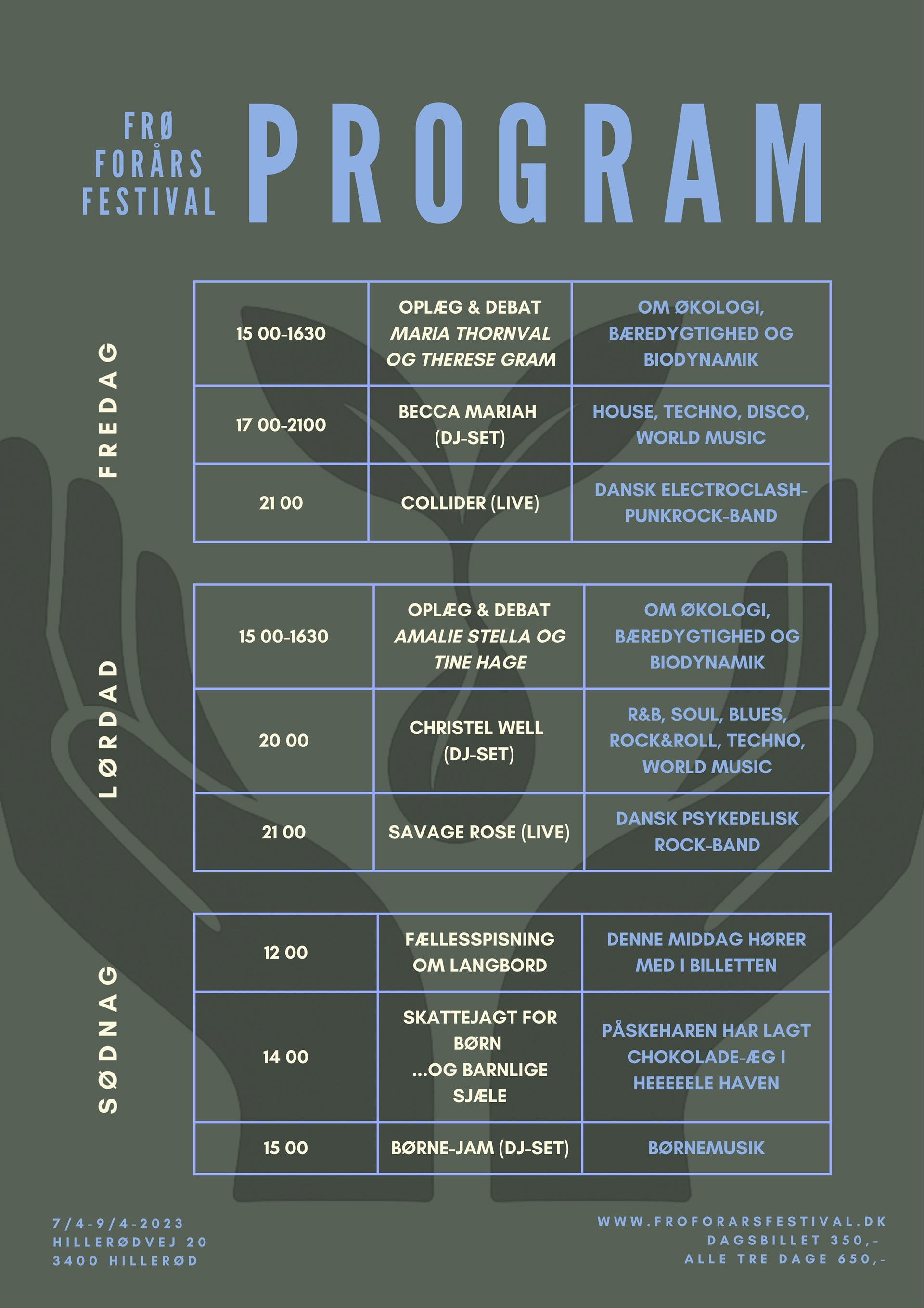MANGHOLM RESTAURANT, EVENT PROPOSAL