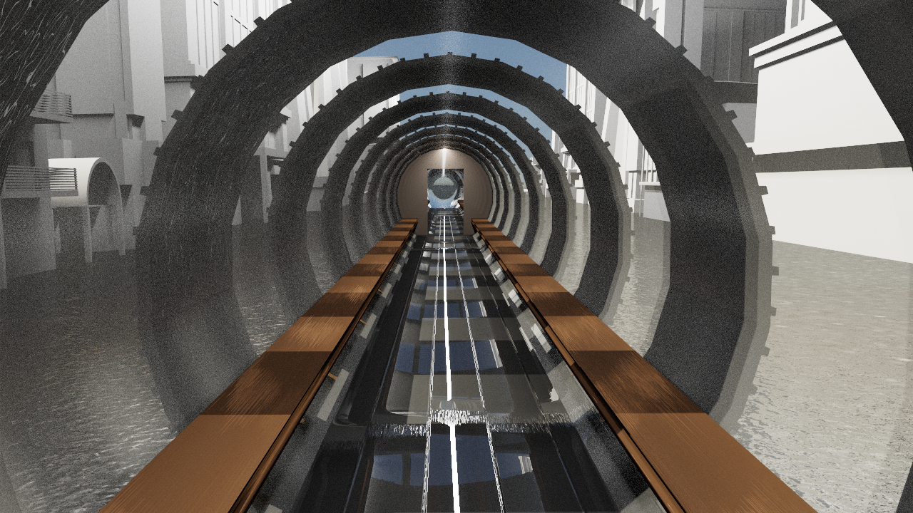 Zoom Lens Train Interior
