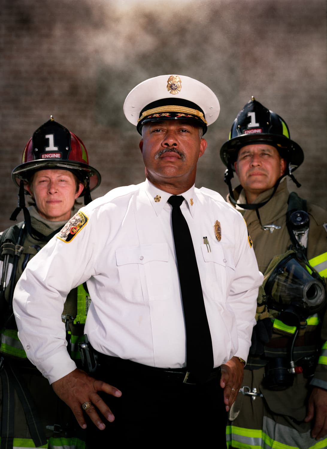 Fire Chief Joe Cherry with crew Sacramento, California