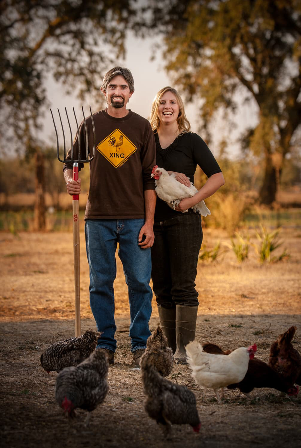 Brian Douglass  and Kristy Levings Chicken Ranchers