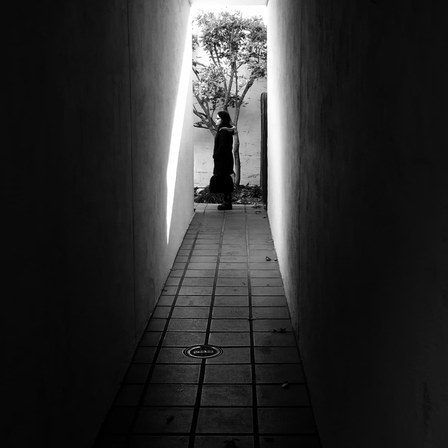 Girl in Hallway