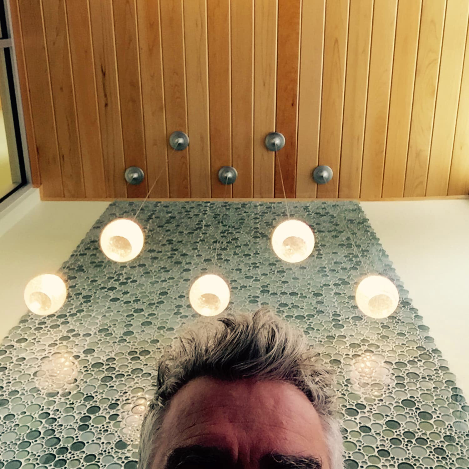 Lights, wall and hair