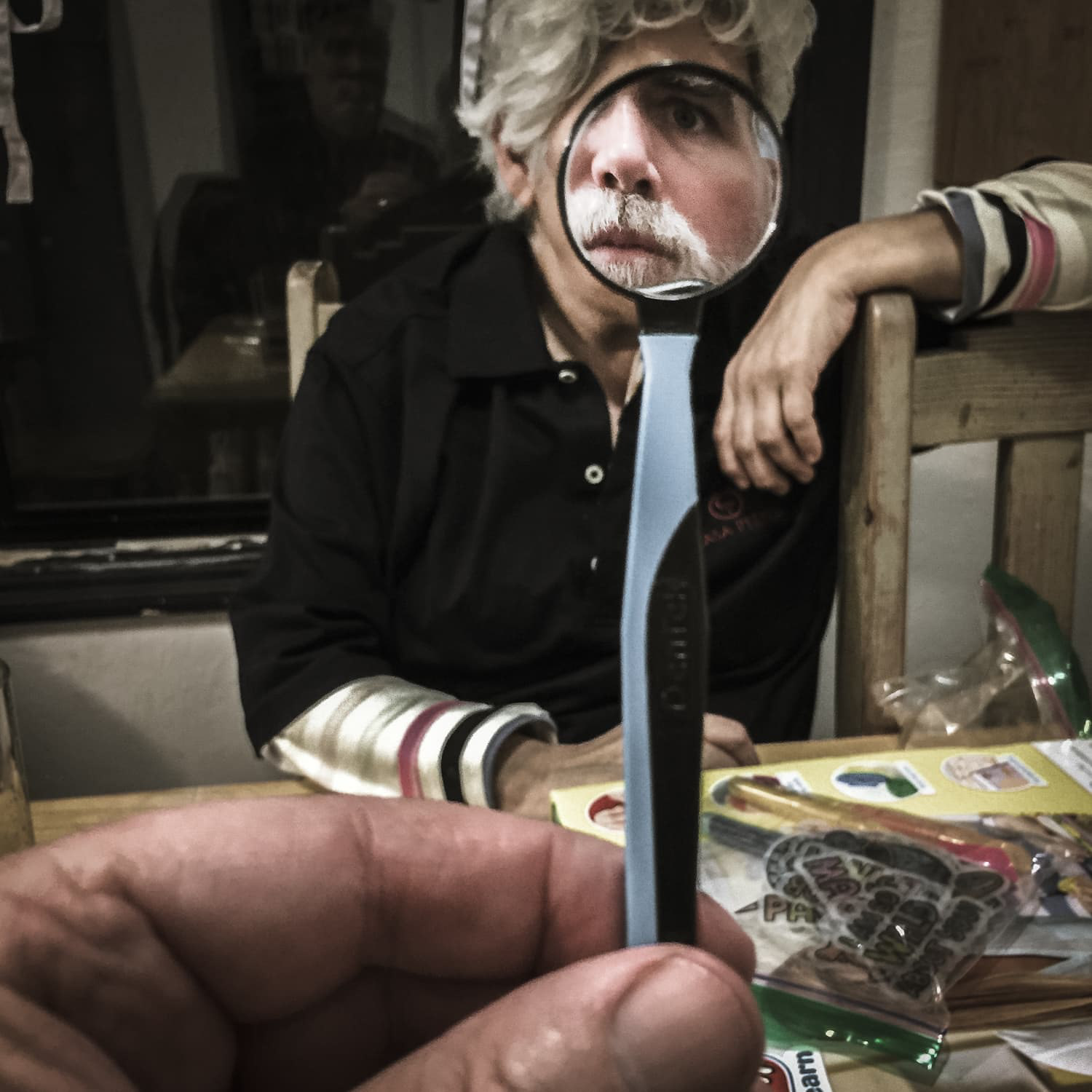 Dental mirror portrait