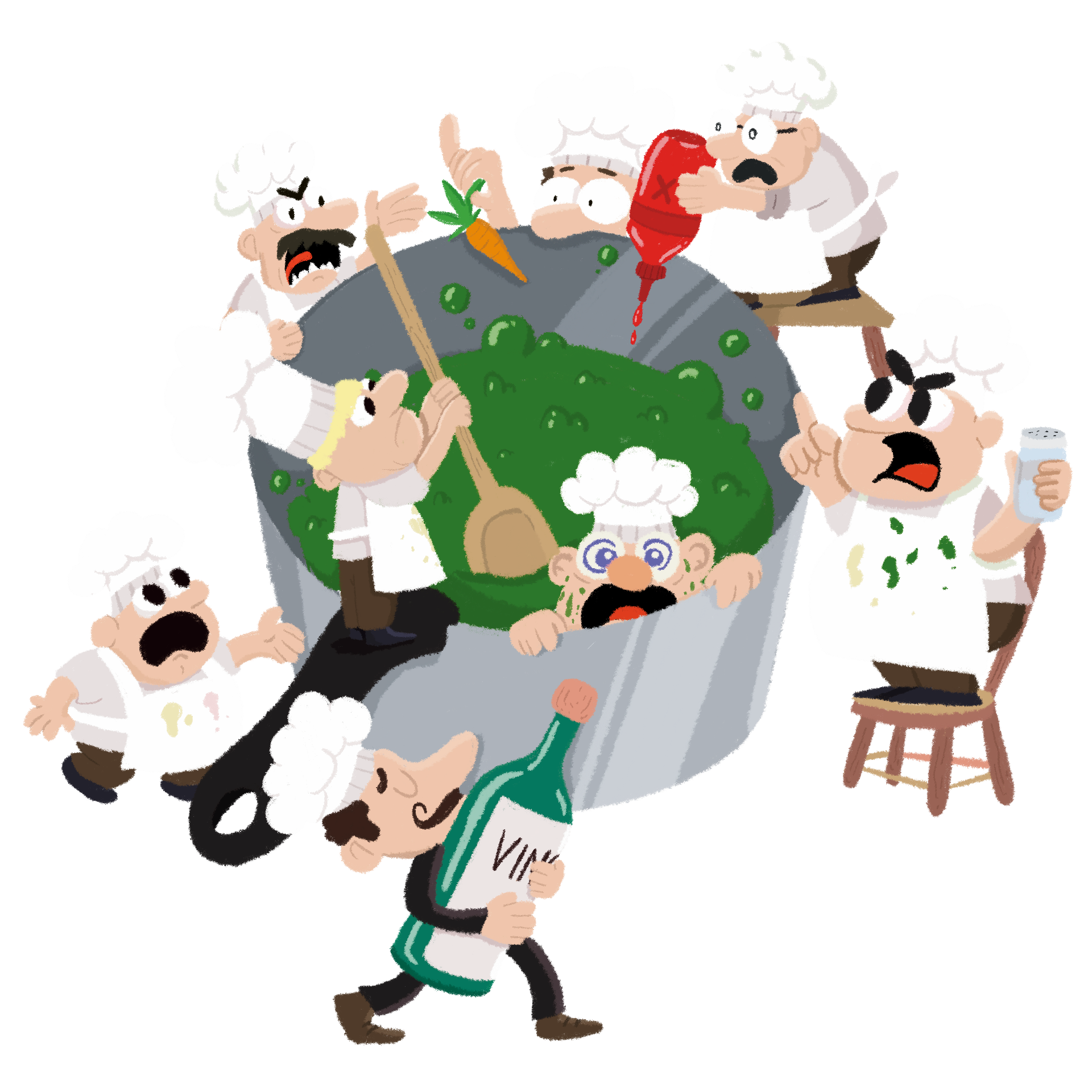 Viele Köche verderben den Brei