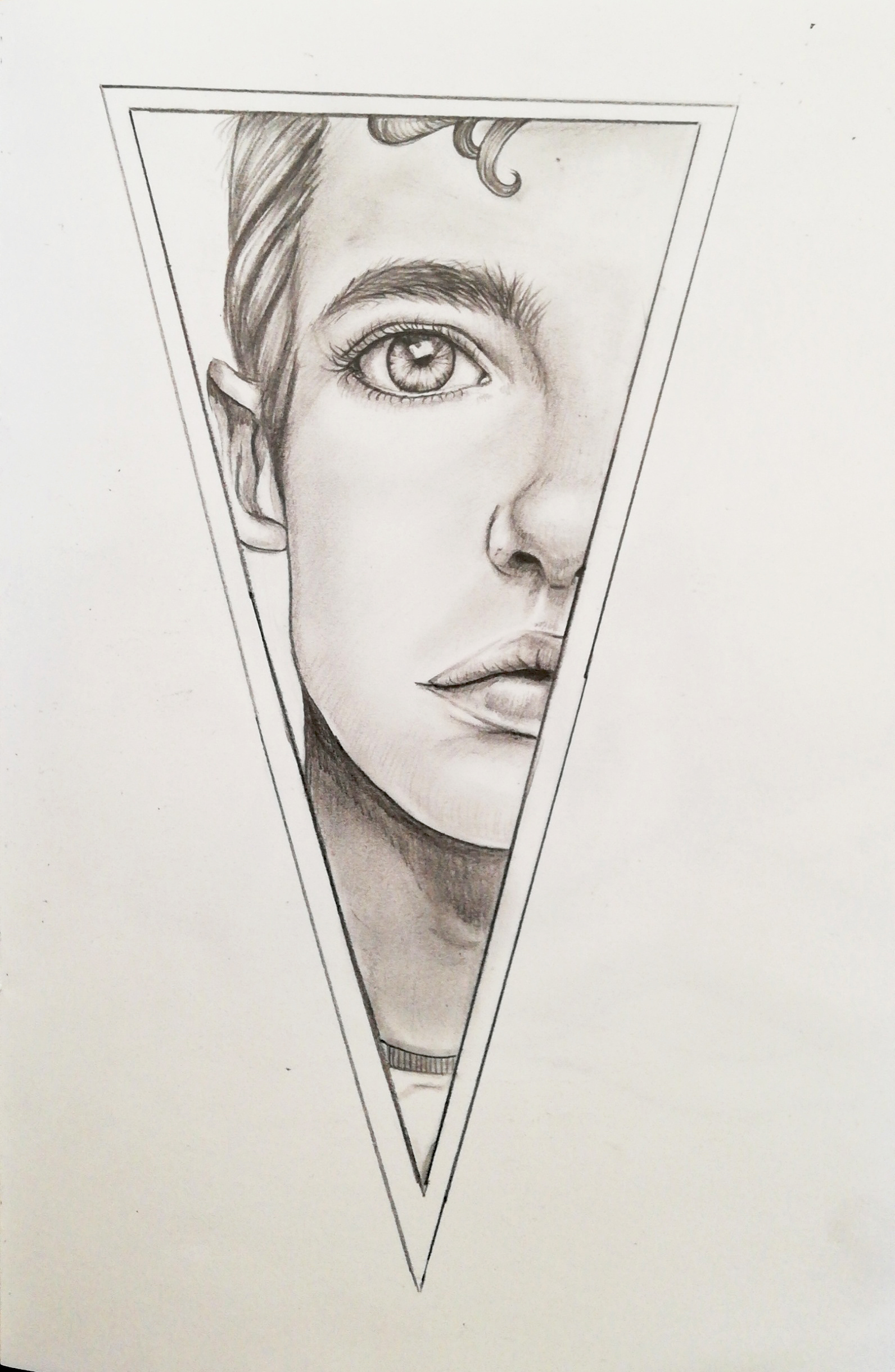 Looking: Graphite on Paper, 2020