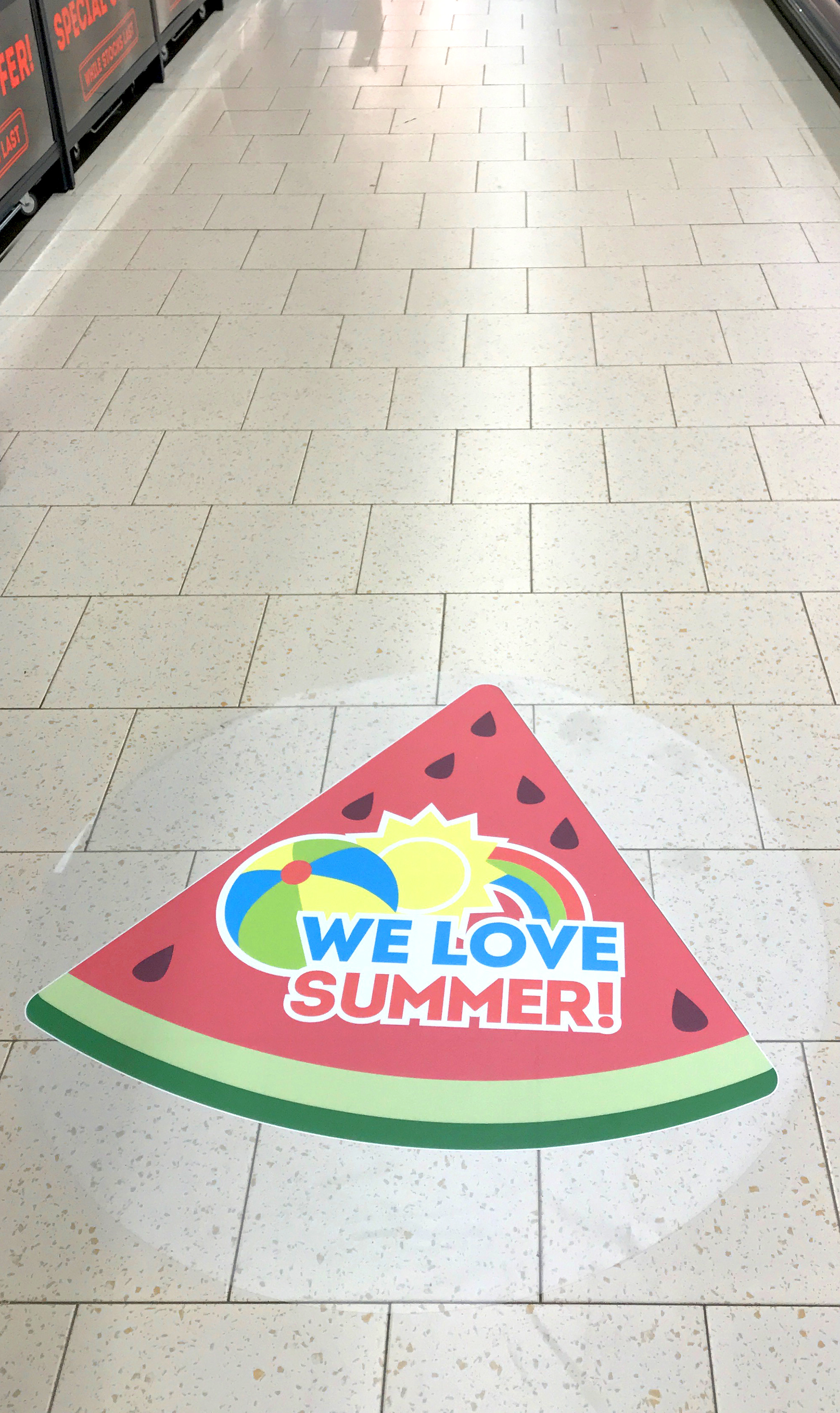 We Love Summer Floor Sticker