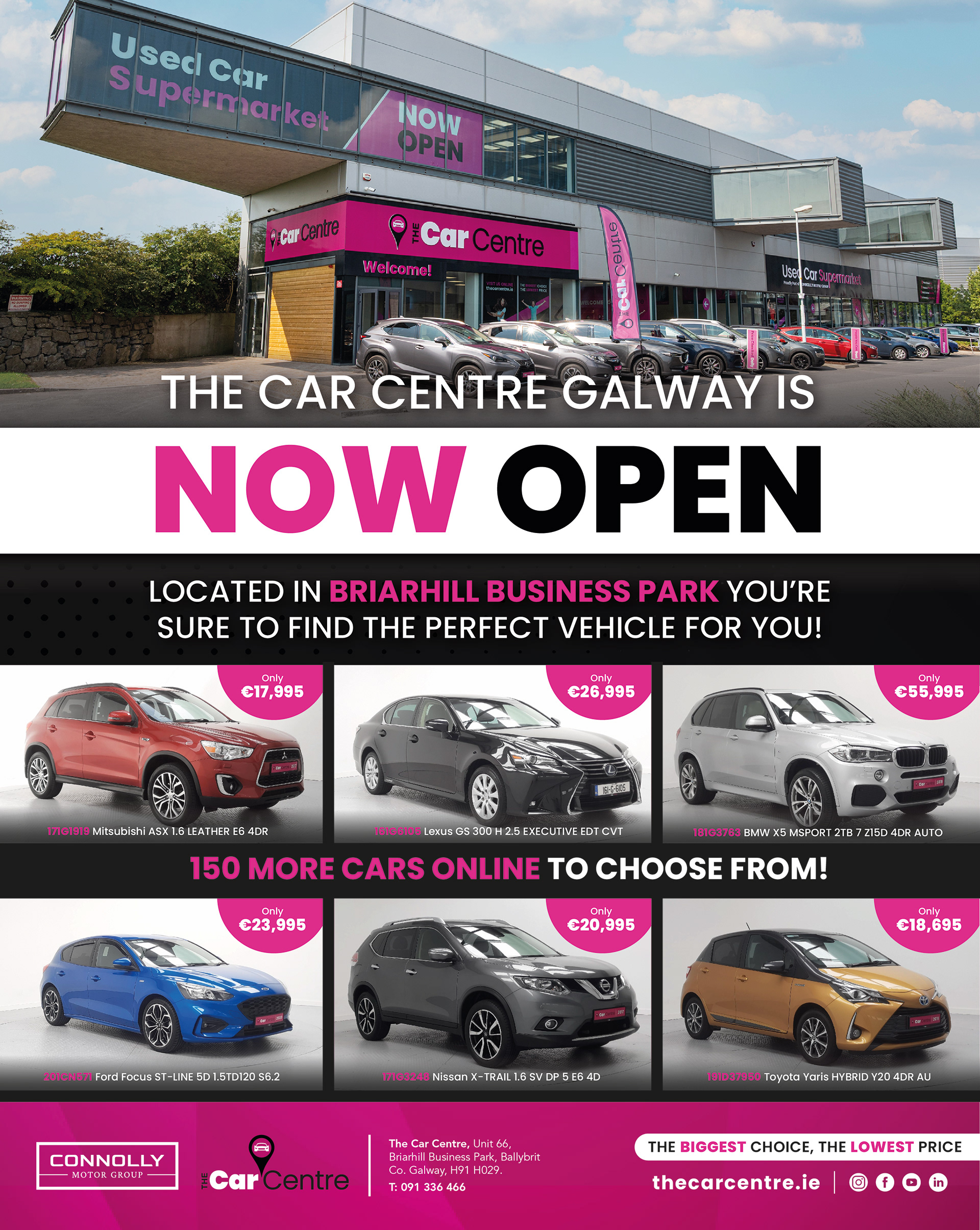 The Car Centre Press Ad -Now Open