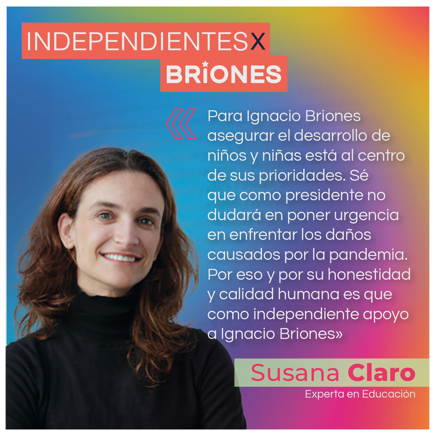flyer material for ignacio briones primary campaign