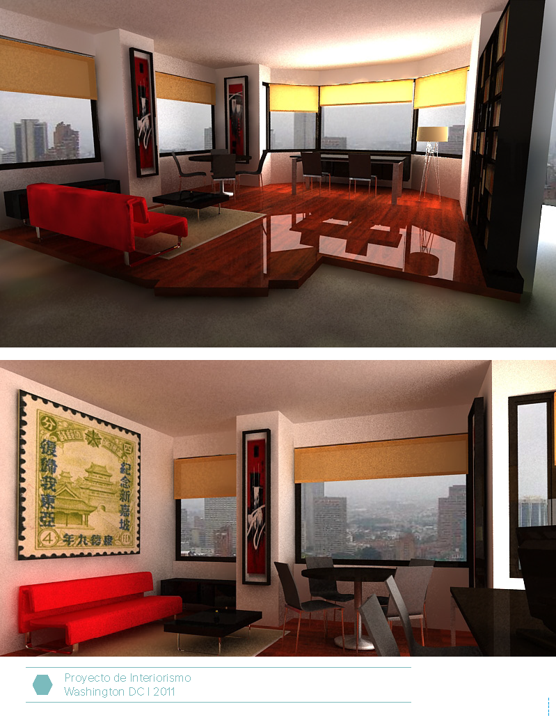 Interior design project, washington DC, 2011