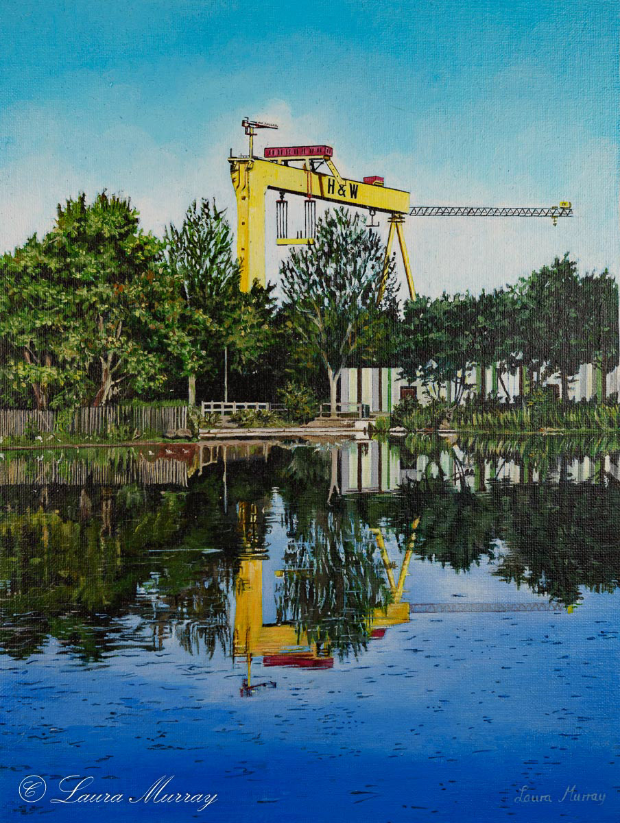 Belfast Crane by the Lake