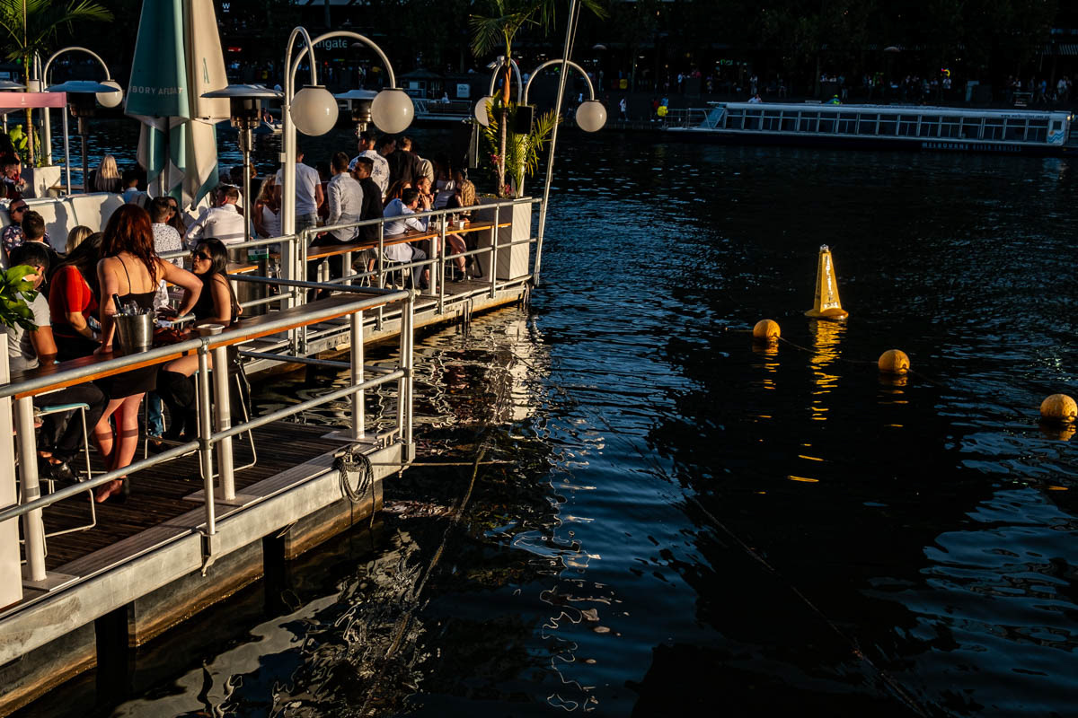 Melbourne. Yarra River, le fleuve Yarra, 242 km de long