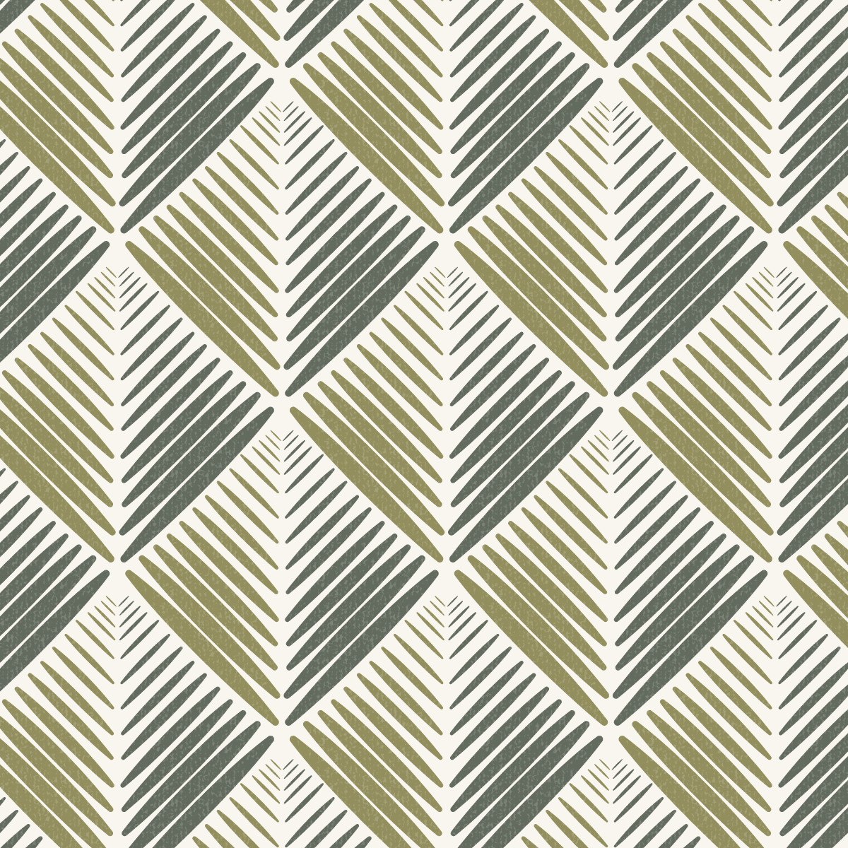 PIne Needle Geometric Forest Green