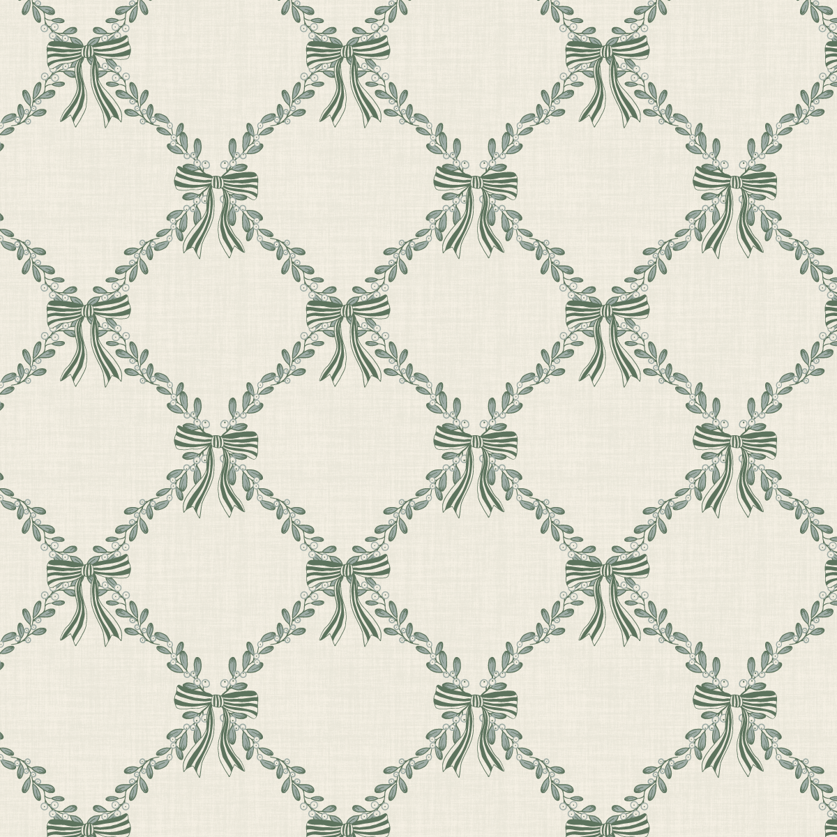 Manor Mistletoe Garland Wintergreen