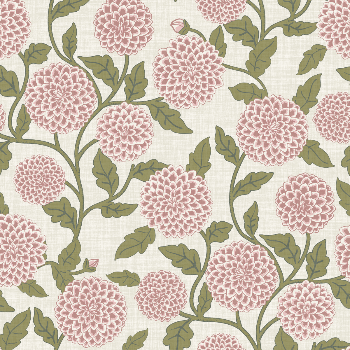 Trailing Dahlia Soft Rose and Sage