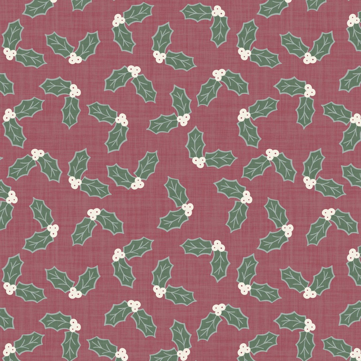 Heritage Christmas Holly Berries Cranberry