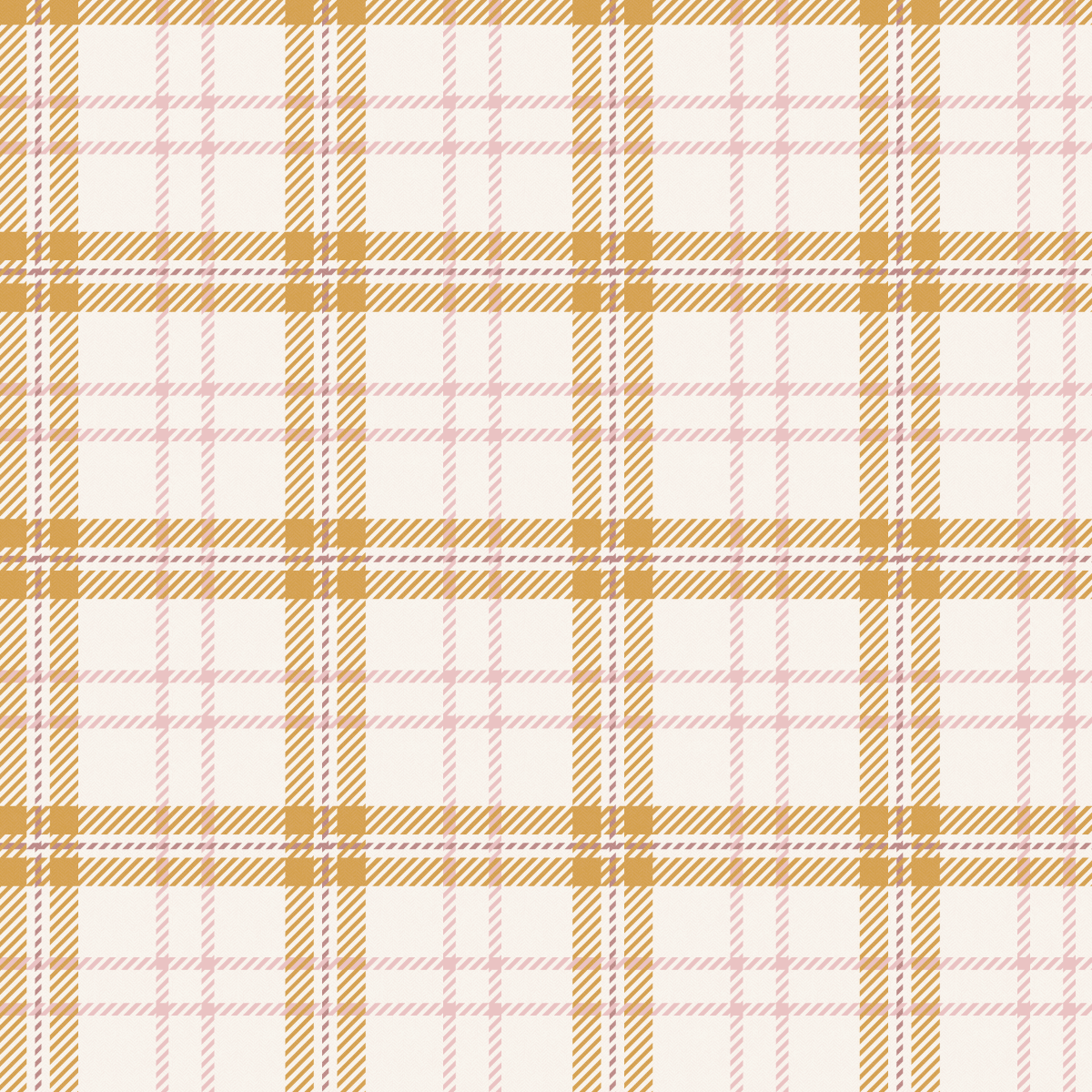Garden Plaid Soft Rose and Mustard