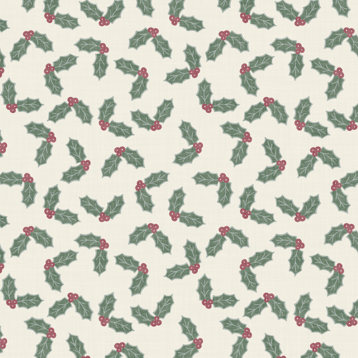 Heritage Christmas Holly Berries Cranberry