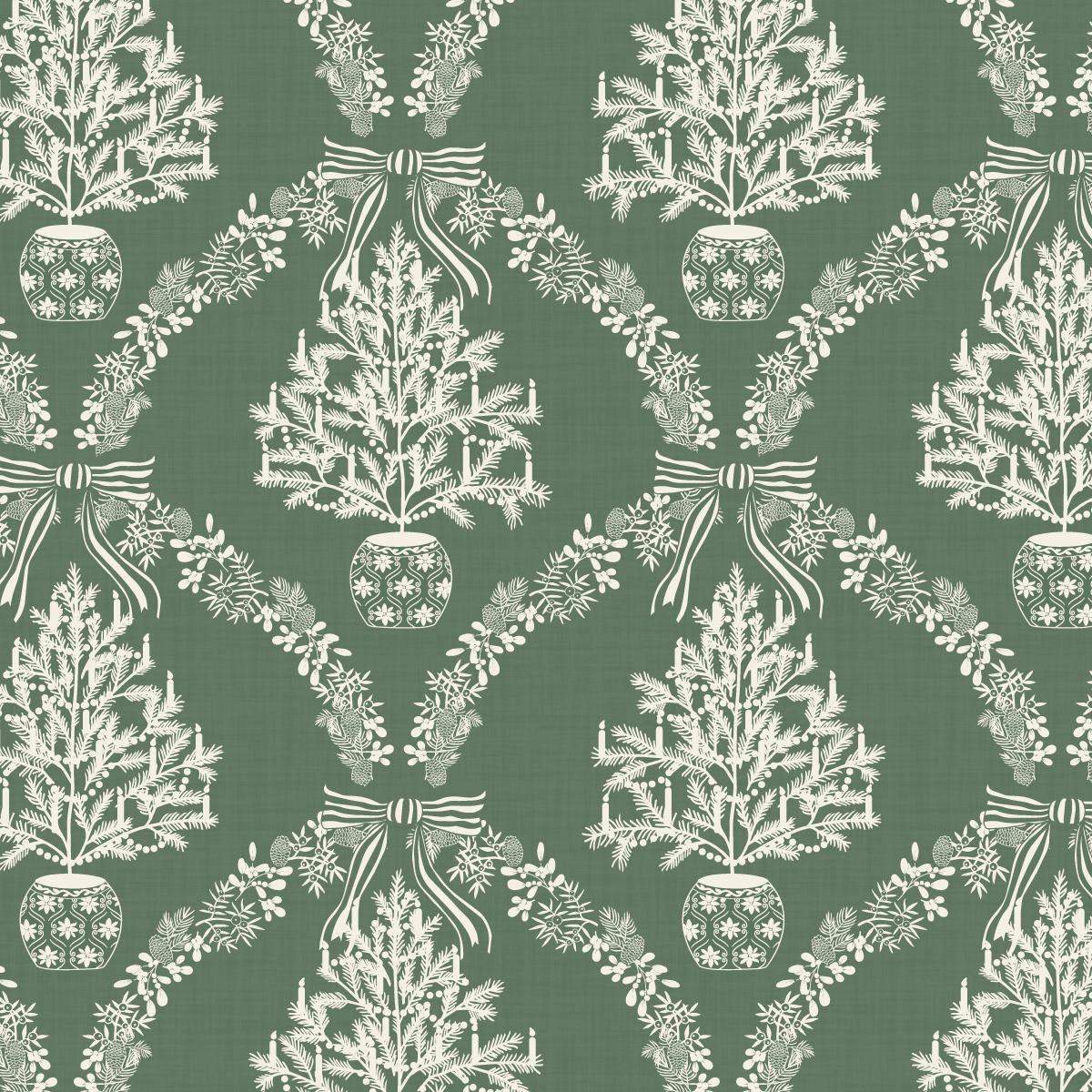 Winter Parlor Wintergreen and Cream