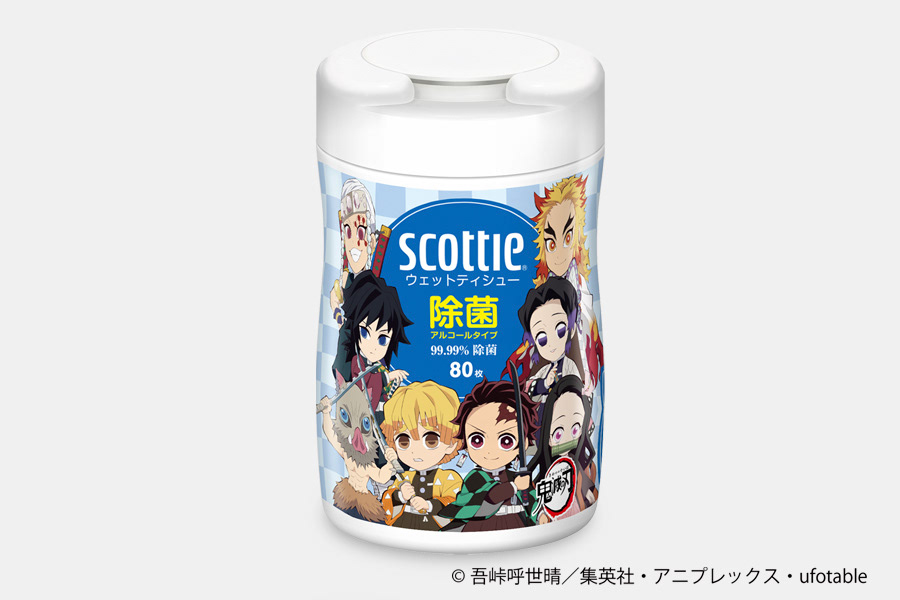 スコッティウェットティシュー鬼滅の刃デザインボトル / 日本製紙クレシア株式会社