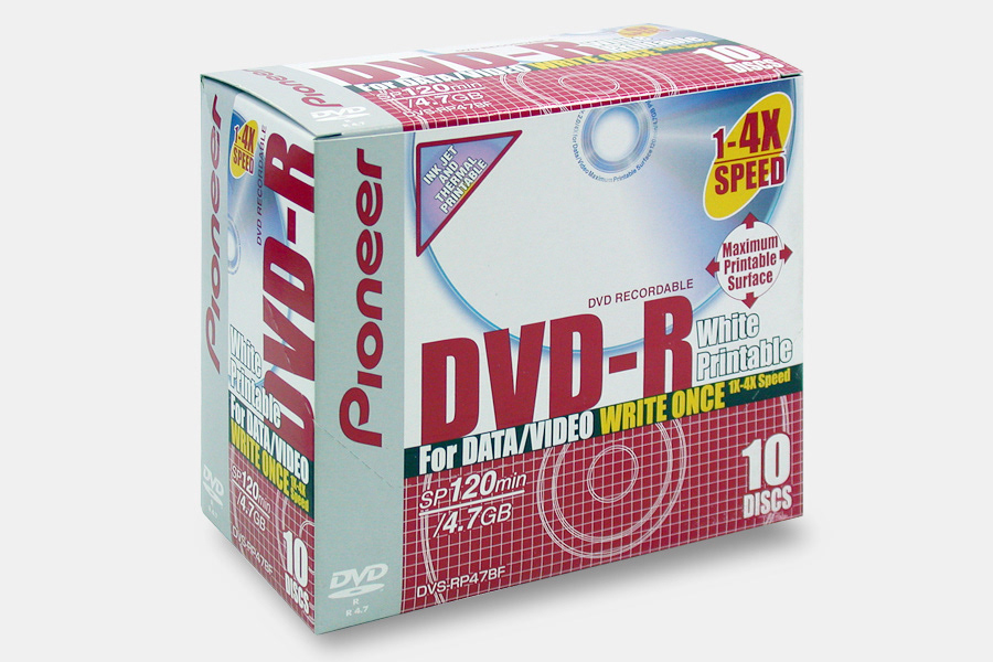 DVD-R（ラベル印刷可能タイプ箱）/ パイオニアビデオ株式会社
