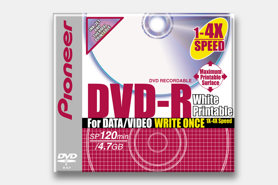 DVD-R（ラベル印刷可能タイプ）/ パイオニアビデオ株式会社