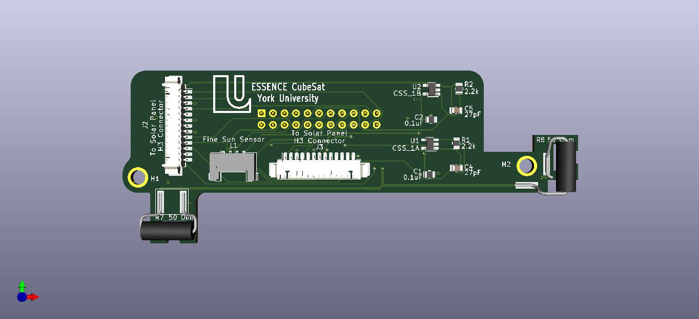 Additional Daughter Board with Fine Sun Sensor Interface