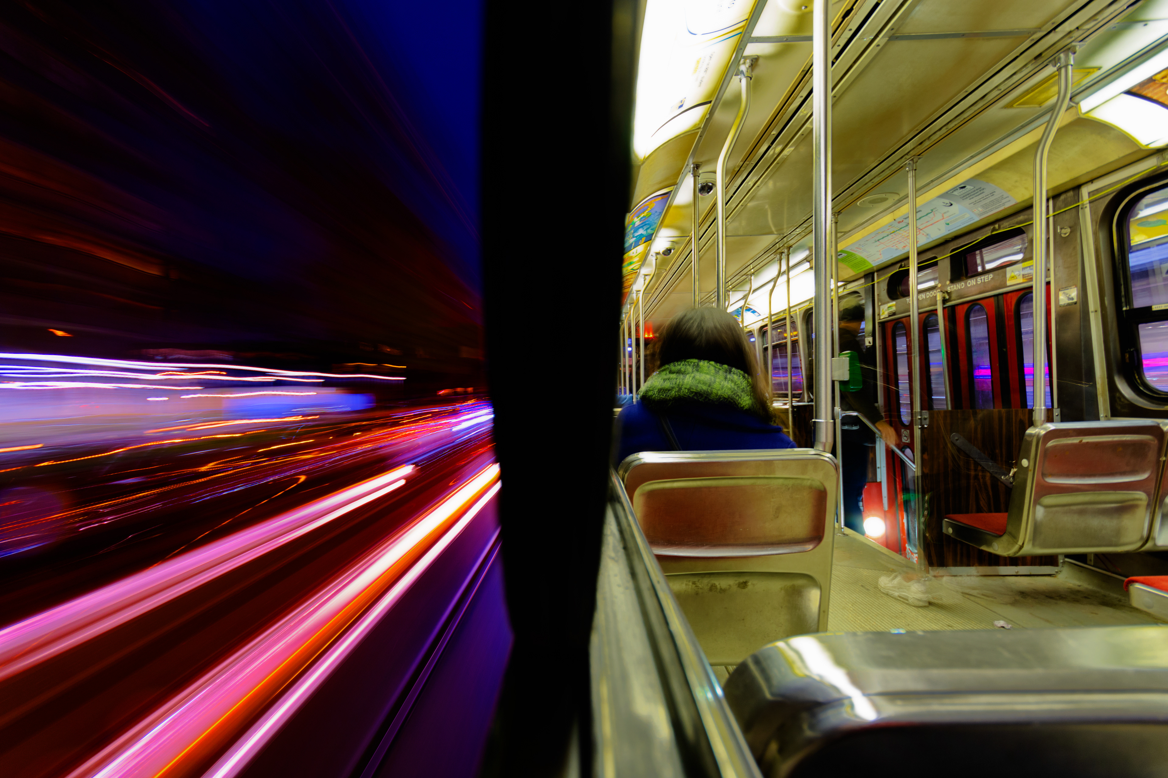 College Streetcar, Near Spadina