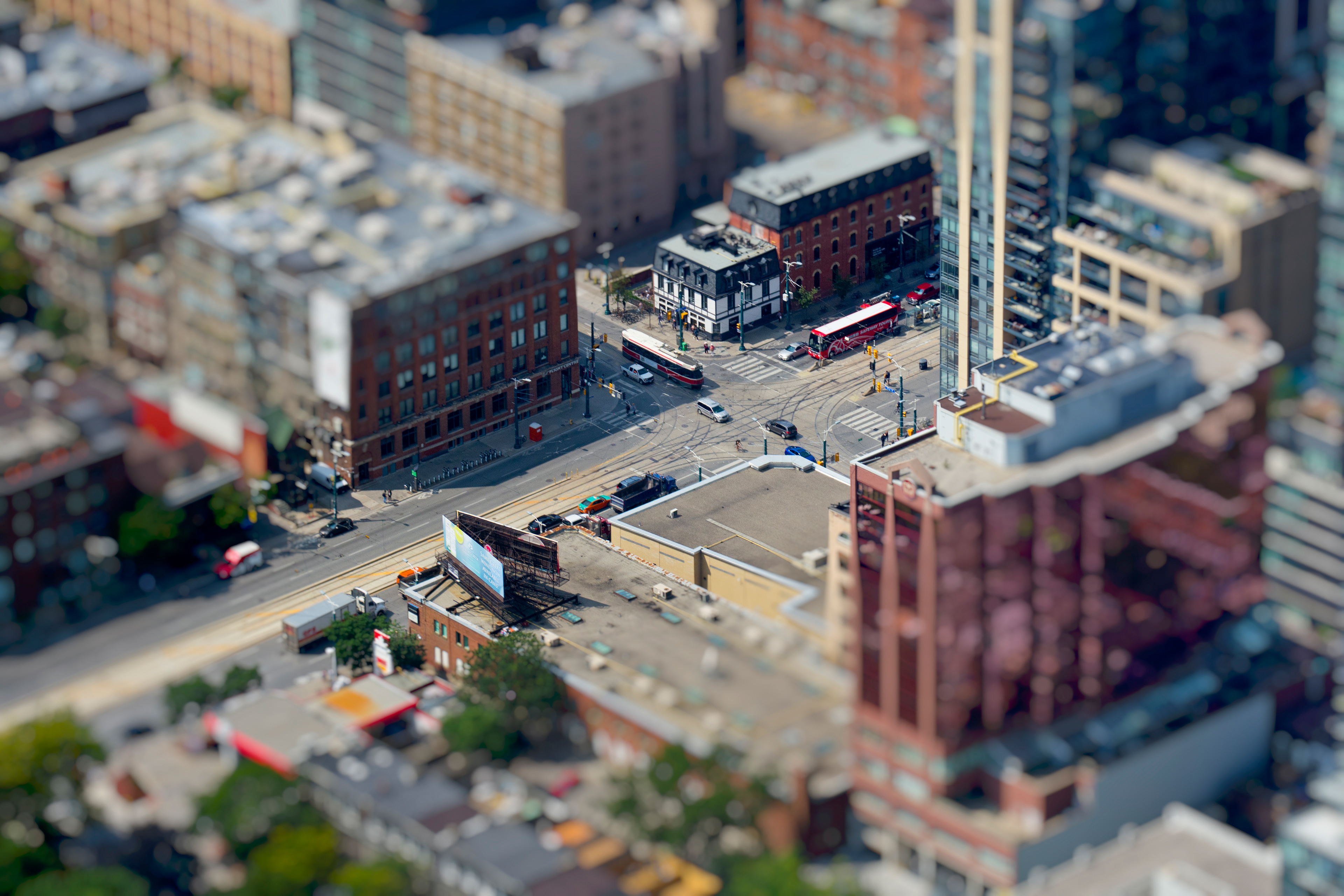 Spadina and King taken from the CN Tower