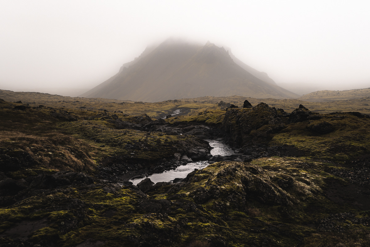 Misty volcano