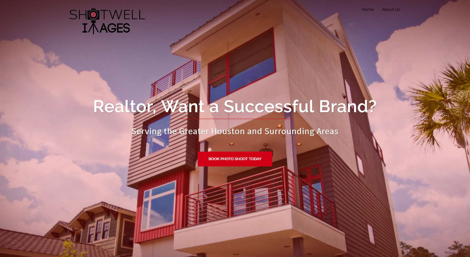 Website Landing Page β Designed homepage slideshow to showcase real estate and family photography