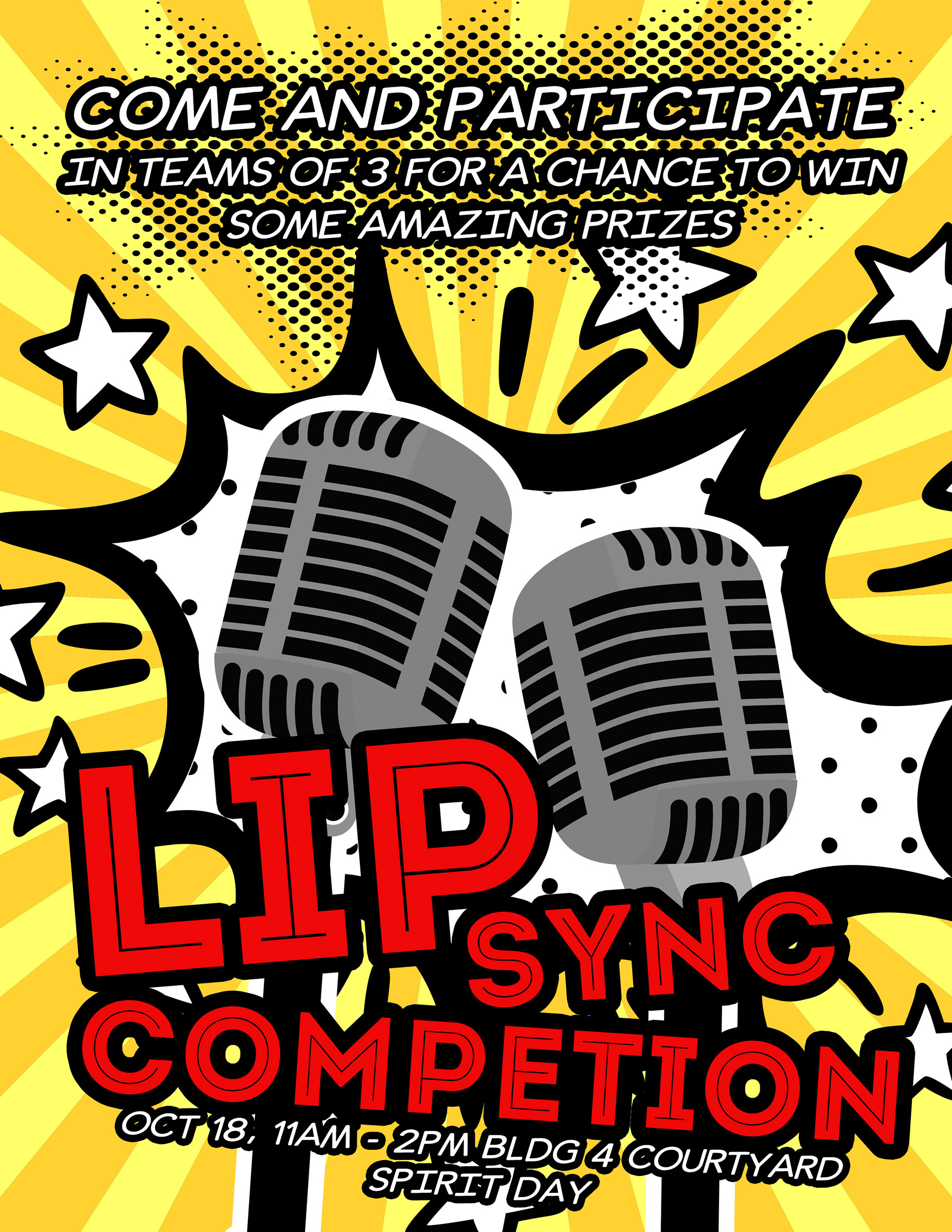 Promoted Lip Sync Competition with eye-catching visuals to increase participation.