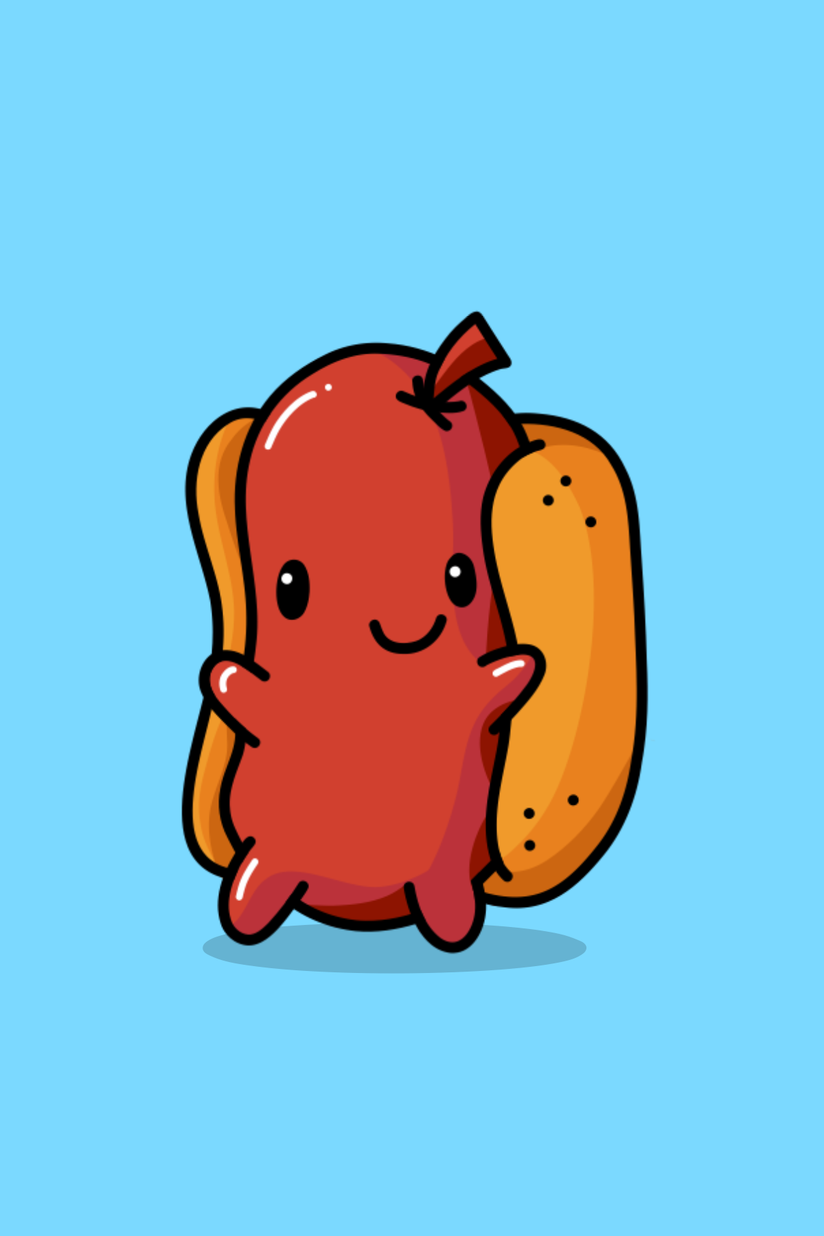 Hotdog Character – Food Collection