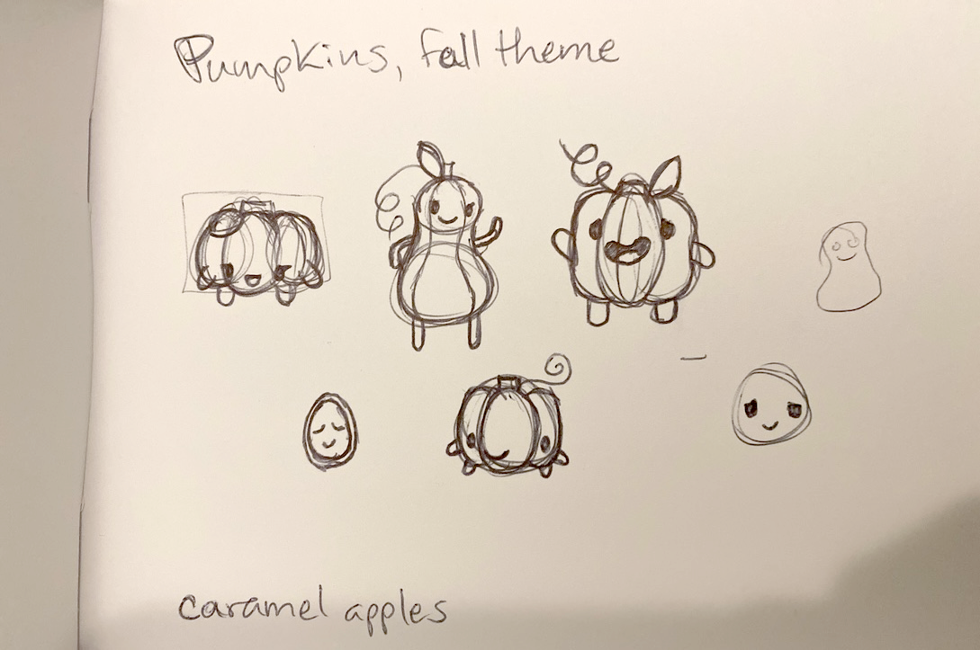 Pumpkin Sketches – Fall Concepts