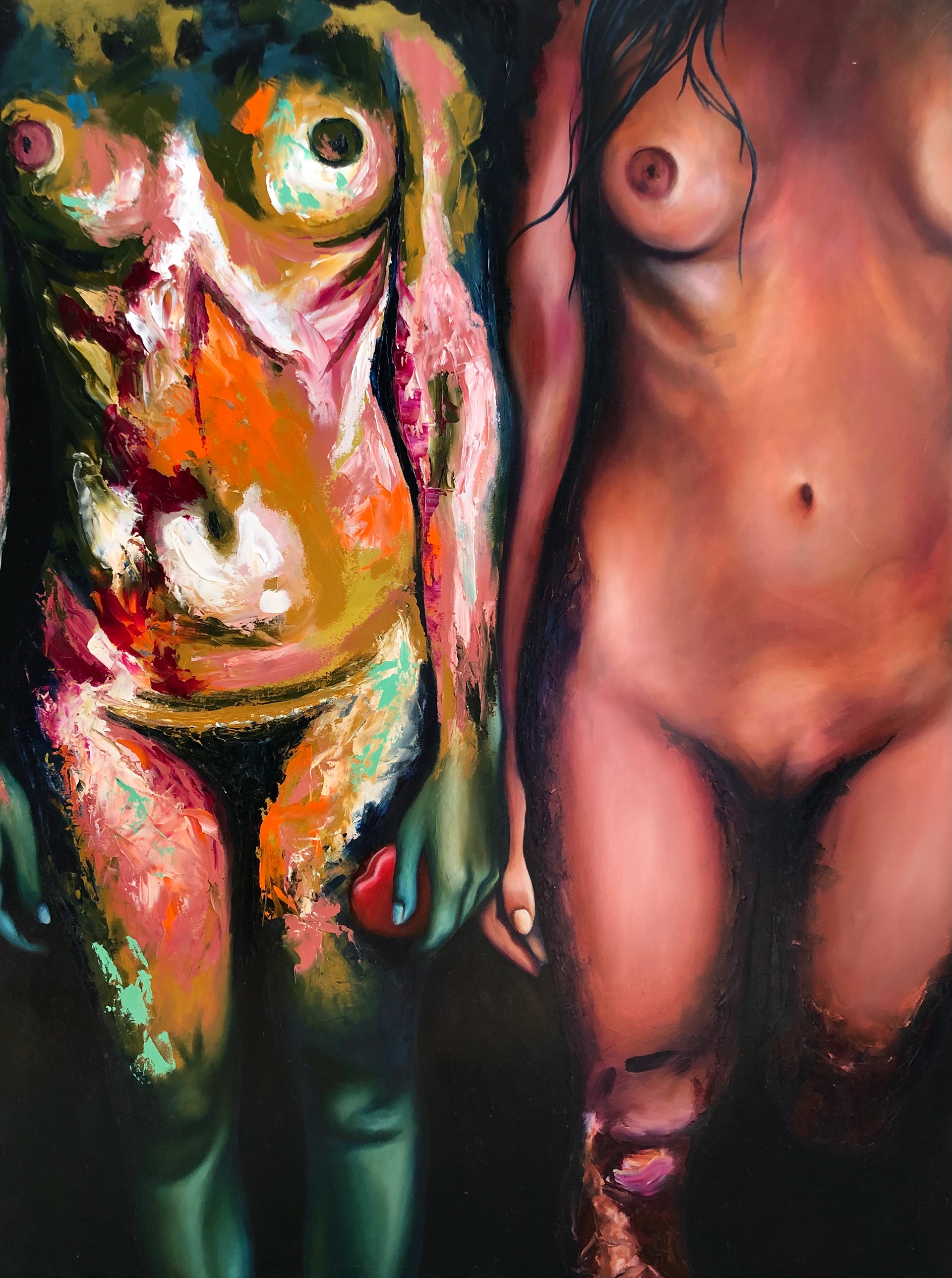 "Take it" , 30"x40", Oil on panel