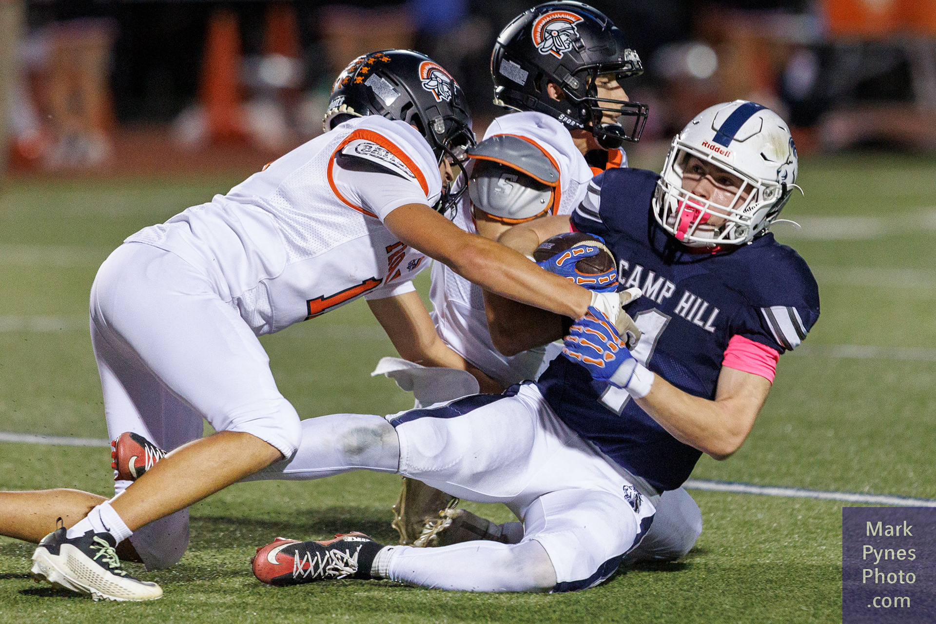 QB Cobly Luther is sacked.