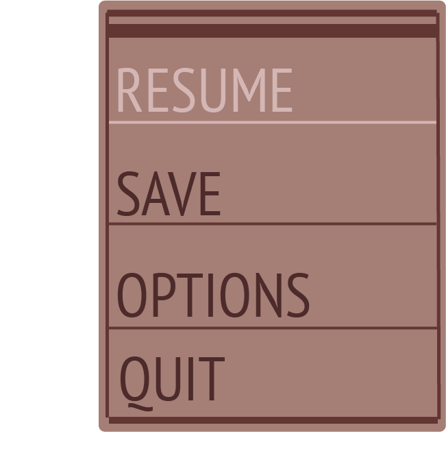 In-Game Menu Mockup
