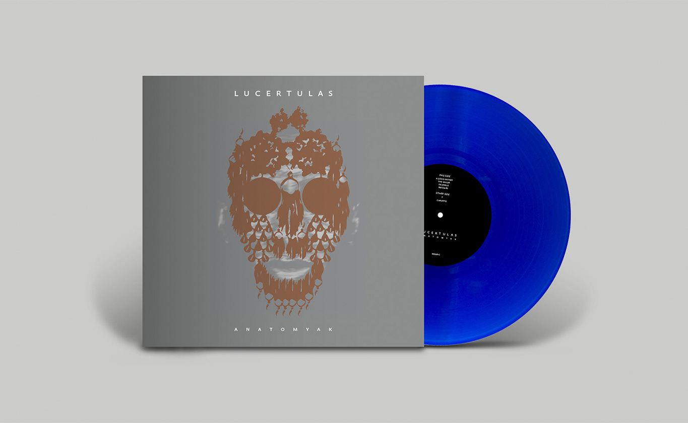 Lucertulas front cover and blue vinyl