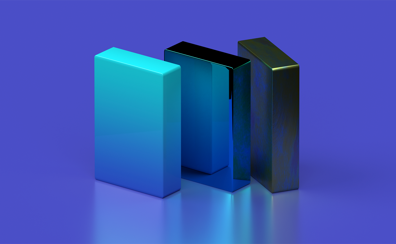 grayscaleye, video, artwork 3d, 3 monoliths