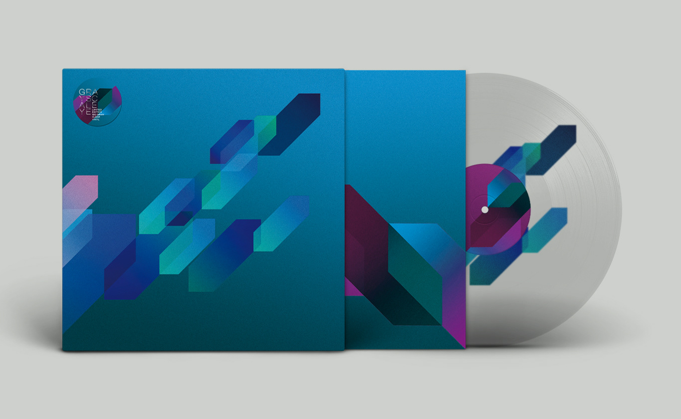 grayscaleye front cover album artwork with sleve and vinyl