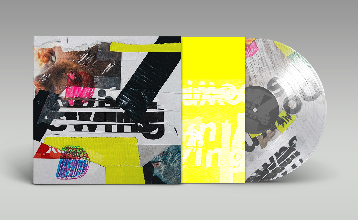 Downswing vinyl front cover artwork, sleeve and vinyl