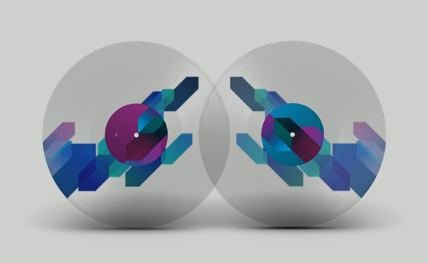 grayscaleye front and back clear vinyl artwork