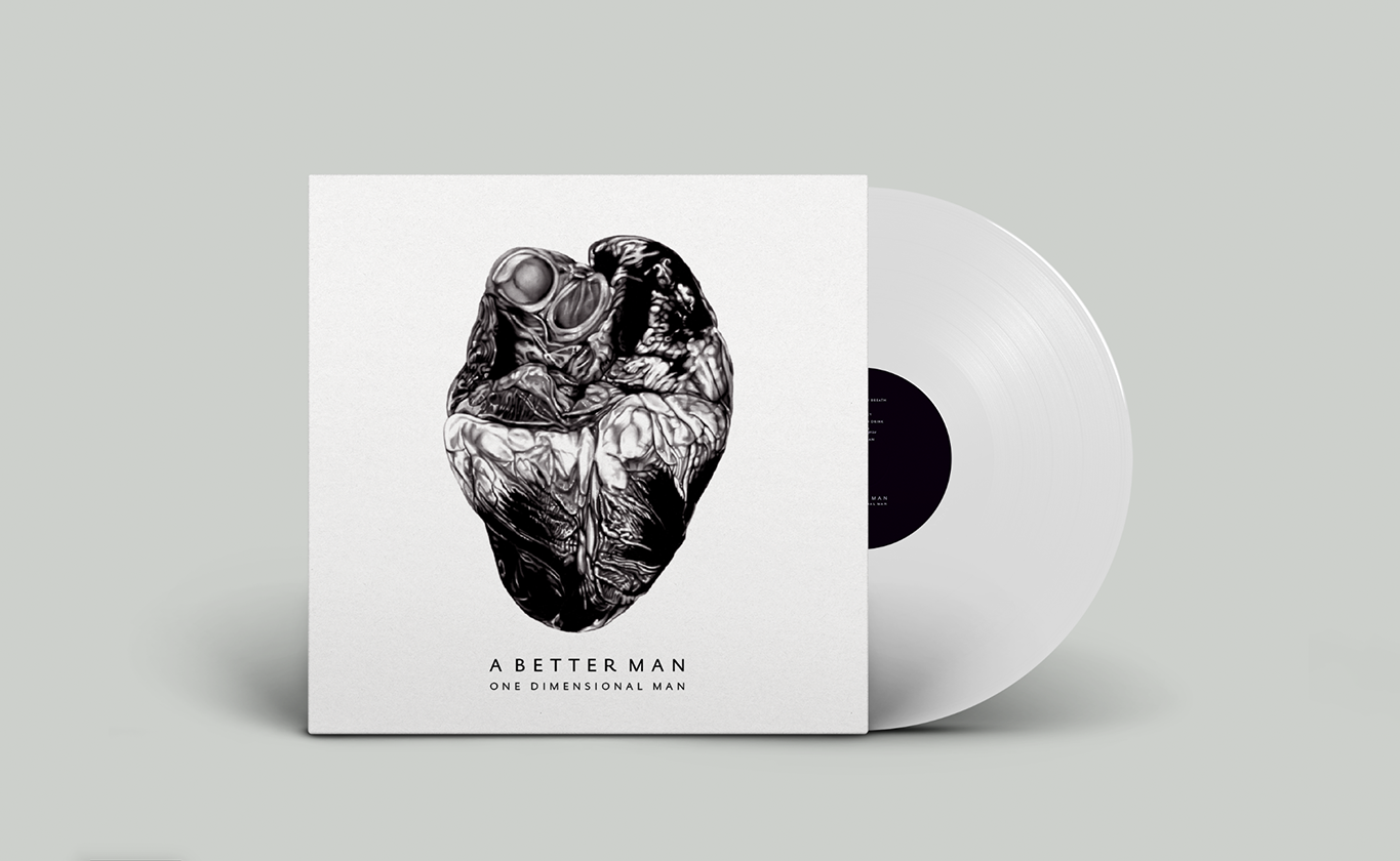 one dimensional man white vinyl and album front cover