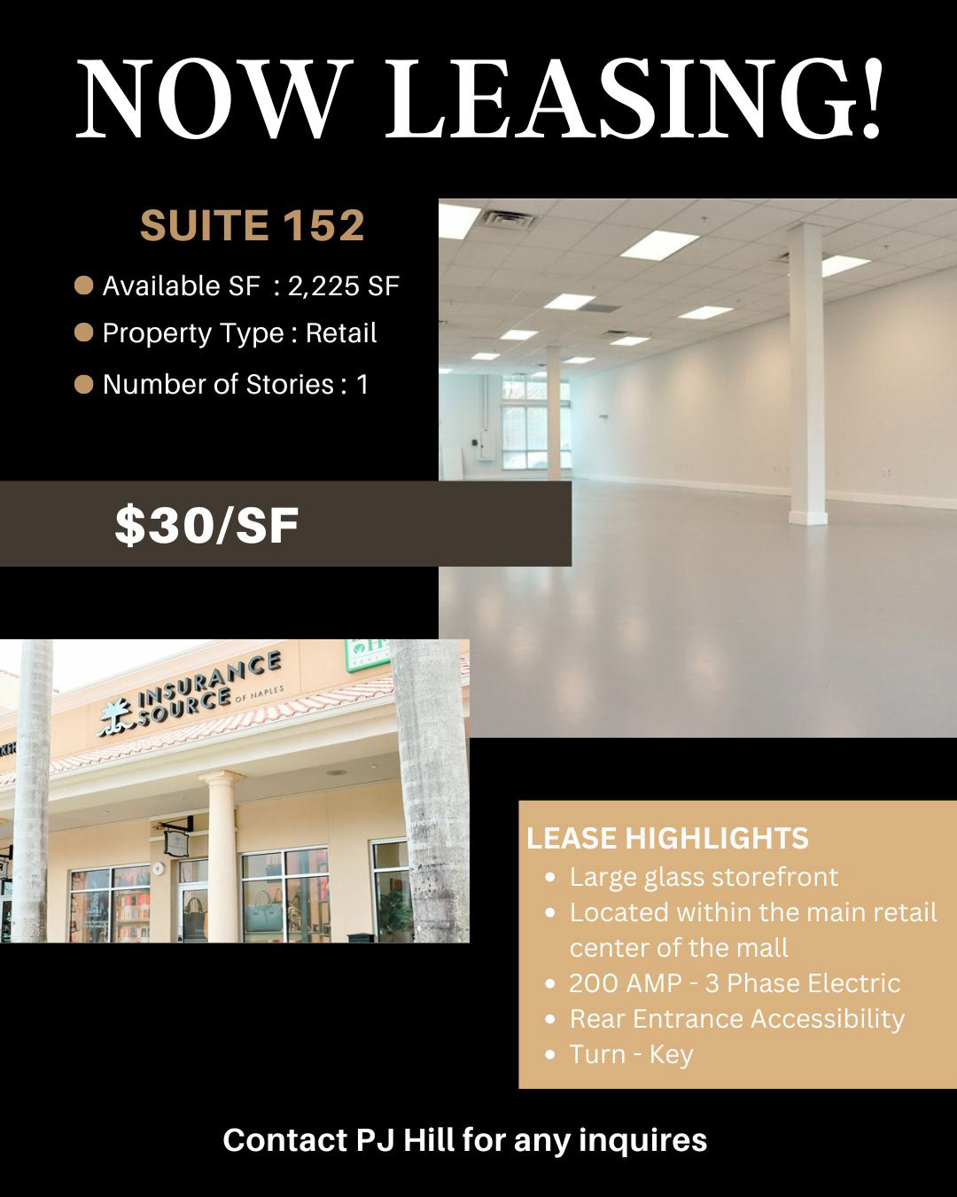 Leasing Post for our spaces