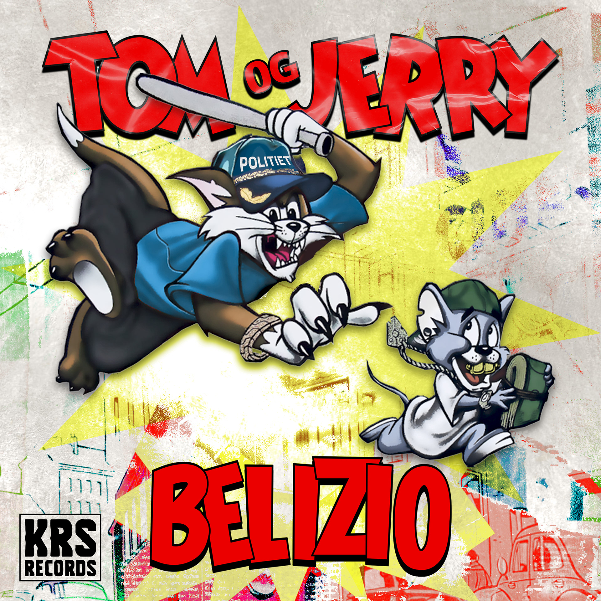 Cover for Belizio sin nye singel "Tom og Jerry"