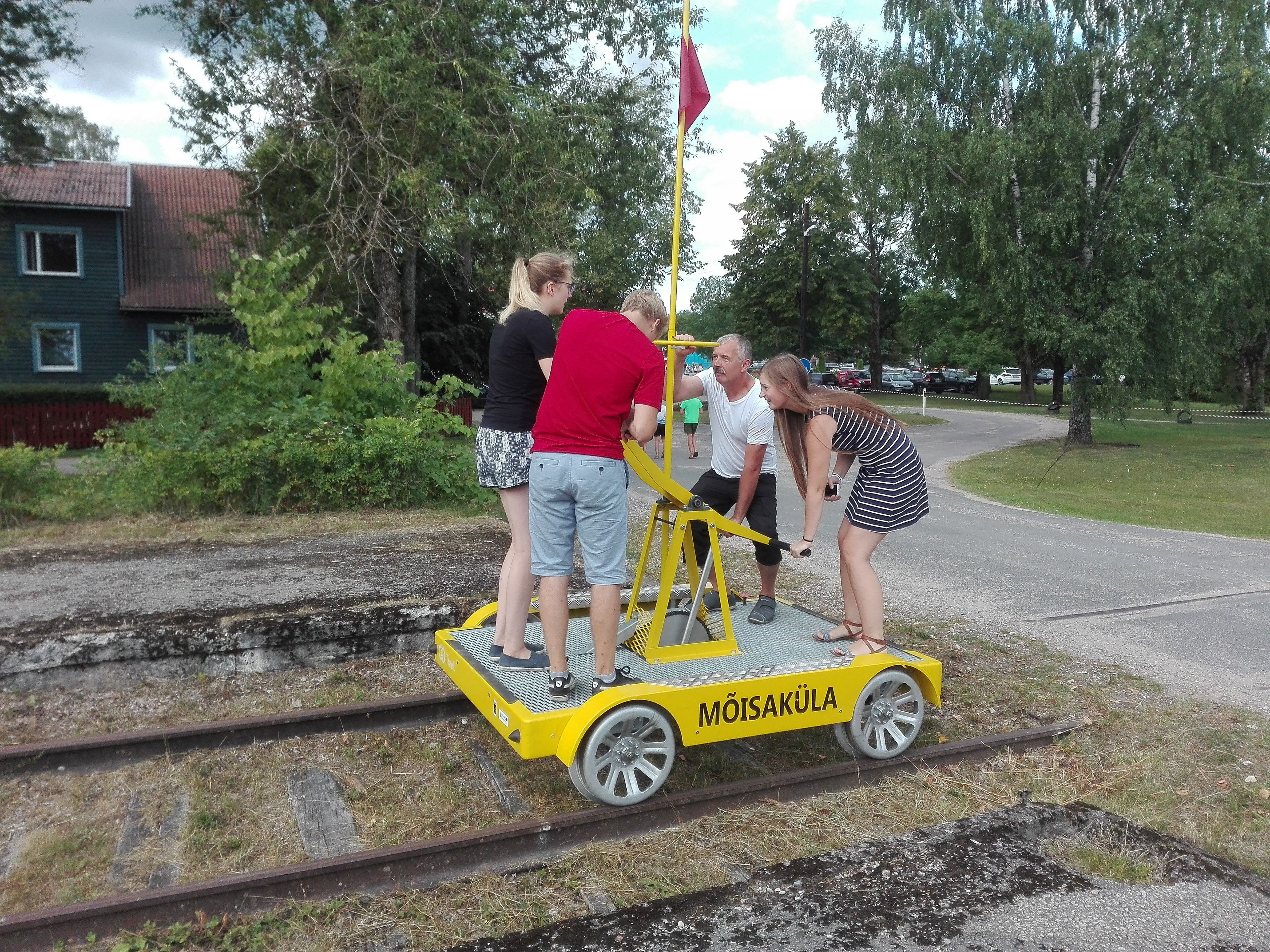 45 km. Dresiin Mõisakülas. Draisine at Mõisaküla