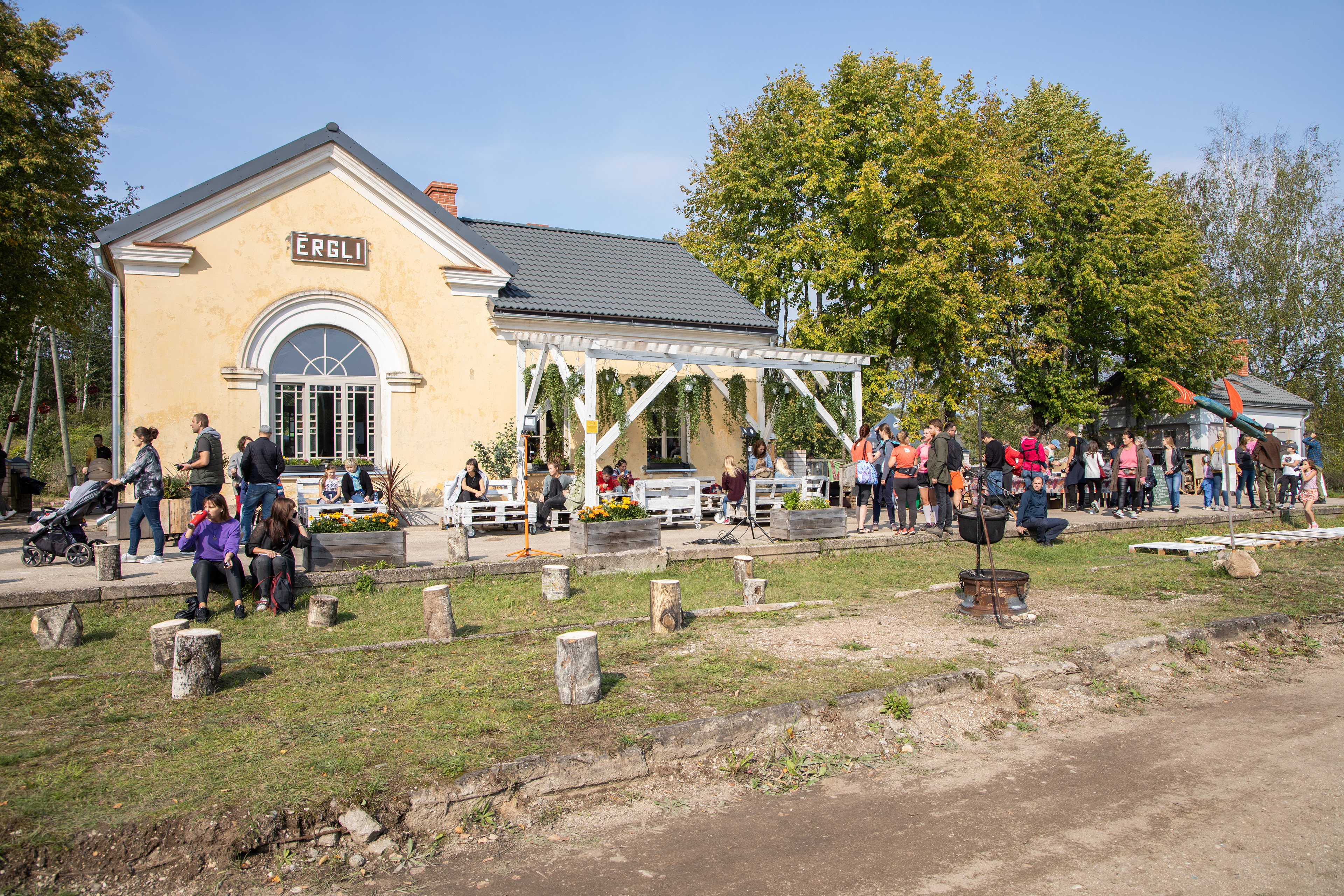 Tourism event at Ērgļi former station